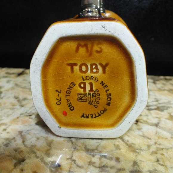 Vintage Lord Nelson Pottery Small Original Toby Jug Marked M/S Toby 91 - Picture 5 of 5